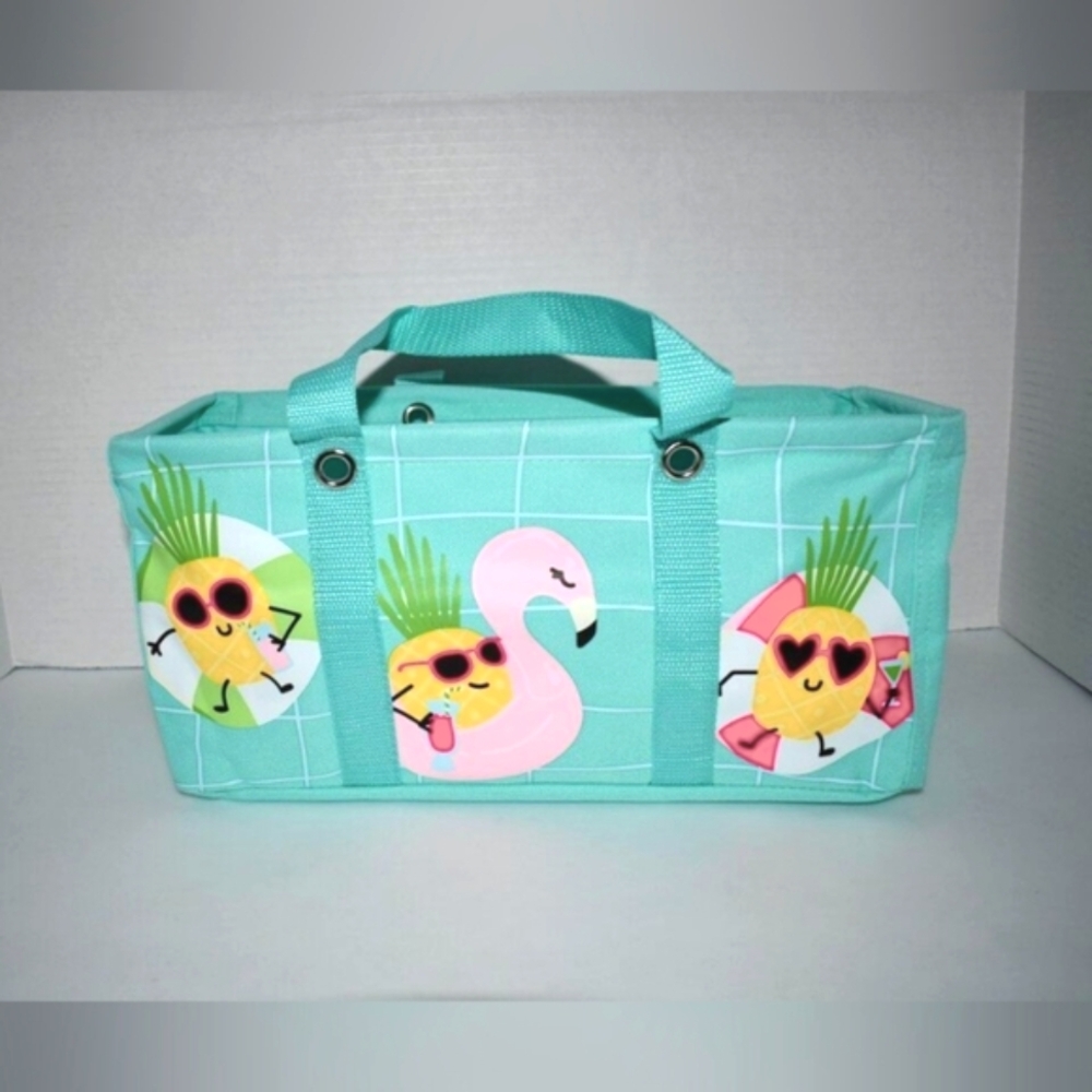 Tiny Utility Tote (Pineapple Pool Party)